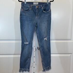 Free People Distressed Jeans - Women Size 29 - Blue